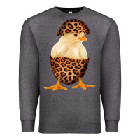 Charcoal Heather Chick with Leopard Eggshell Premium Sweatshirt - Bettercallsaul