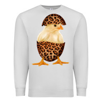 Dove Grey Chick with Leopard Eggshell Premium Sweatshirt - Bettercallsaul