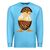 Ocean Blue Chick with Leopard Eggshell Premium Sweatshirt - Bettercallsaul