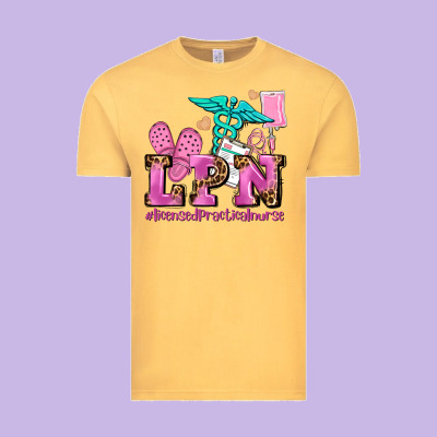 Lpn Licensed Practical Nurse Vintage Tee Designed By Adodesignshop