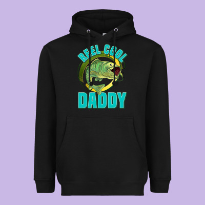 Reel Cool Daddy Heavyweight Hoodie Designed By Jasminsmagicworld