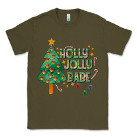 Army Green Jolly Jolly Babe Classic Tee - CowhideDigitalArt
