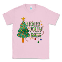 Bubblegum Pink Jolly Jolly Babe Classic Tee - CowhideDigitalArt