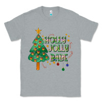 Heather Grey Jolly Jolly Babe Classic Tee - CowhideDigitalArt