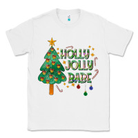 White Jolly Jolly Babe Classic Tee - CowhideDigitalArt