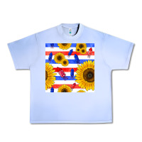 Grape Ice patriotic sunflowers Urban Heavy Tee - BundleAndBundleShop