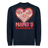 Navy mama's sweetheart baby pig Heavyweight Sweatshirt - AdoDesignShop