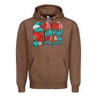 Chestnut santa bring me turquoise Zipper Hoodie - MaliasSmallBusiness