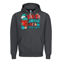 Smoke santa bring me turquoise Zipper Hoodie - MaliasSmallBusiness