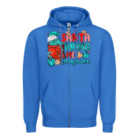 True Royal santa bring me turquoise Zipper Hoodie - MaliasSmallBusiness