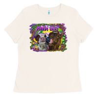 Bone Mardi Gras Heifers Ladies Tee - RanaPortraitStore