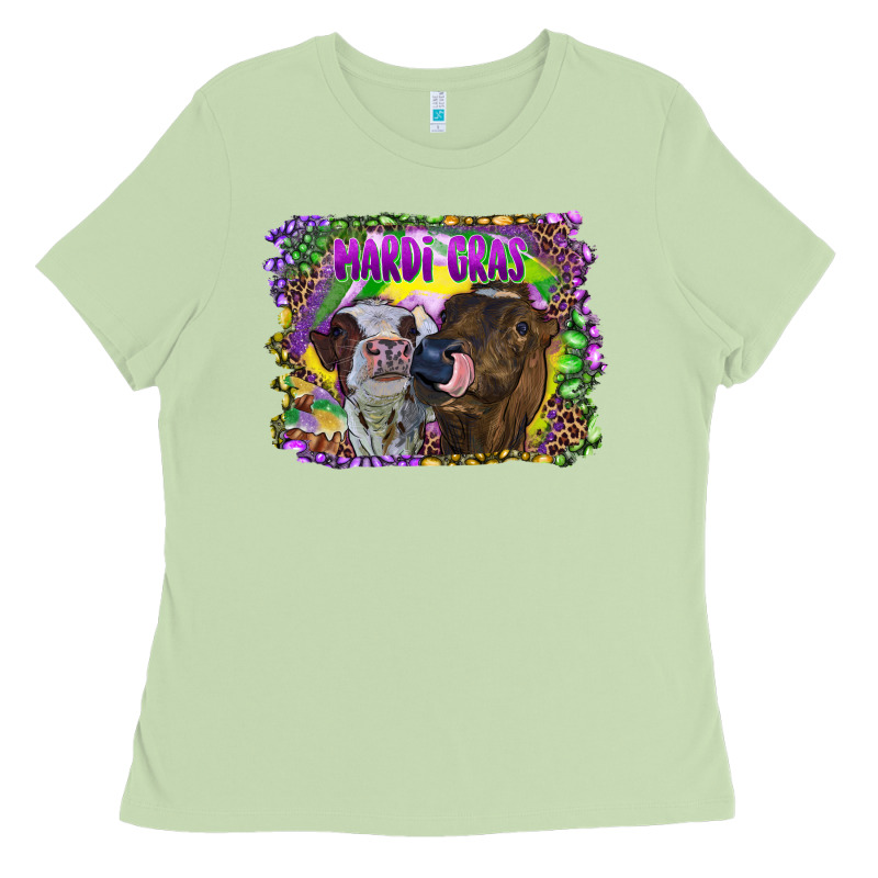 Mardi Gras Heifers Ladies Tee by RanaPortraitStore | Teevron