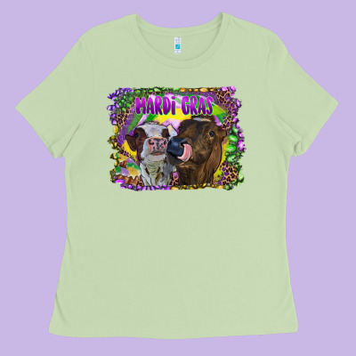 Ladies Tee Mardi Gras Heifers