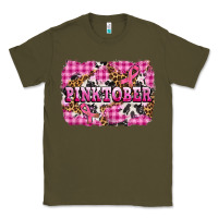 Army Green pinktober with cancer ribbon Classic Tee - AdoDesignShop