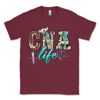 Burgundy western nurse cna life Classic Tee - BarkalooDesign