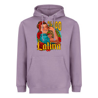 Lavender hundred percent latina strong woman Heavyweight Hoodie - Jasminsmagicworld