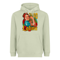 Matcha hundred percent latina strong woman Heavyweight Hoodie - Jasminsmagicworld