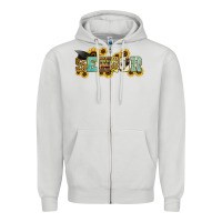 Dove Grey senior 2023 sunflower Zipper Hoodie - NancyCooperArtShop