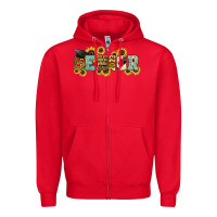 Red senior 2023 sunflower Zipper Hoodie - NancyCooperArtShop