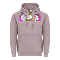 Vintage Zinc cutes ghosts libbey glass Vintage Hoodie - BundleAndBundleShop