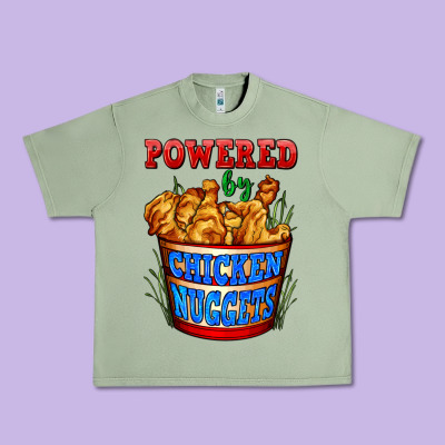 Powered By Chicken Nuggets Urban Heavy Tee Designed By Adodesignshop