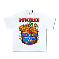 White powered by chicken nuggets Urban Heavy Tee - AdoDesignShop