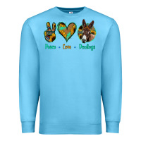 Ocean Blue Peace Love Donkeys Premium Sweatshirt - Bettercallsaul
