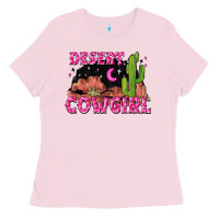 Bubblegum Pink desert cowgirl Ladies Tee - Zillion Design Studio