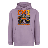 Lavender i'm one this is how i roll monster truck birthday Heavyweight Hoodie - Jasminsmagicworld