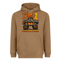 Toasted Coconut i'm one this is how i roll monster truck birthday Heavyweight Hoodie - Jasminsmagicworld