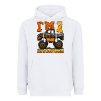 White i'm one this is how i roll monster truck birthday Heavyweight Hoodie - Jasminsmagicworld