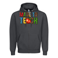 Smoke made to teach Zipper Hoodie - NancyCooperArtShop