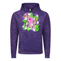 Cloud Purple ghost halloween patch Vintage Hoodie - BundleAndBundleShop