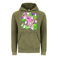 Vintage Olive ghost halloween patch Vintage Hoodie - BundleAndBundleShop