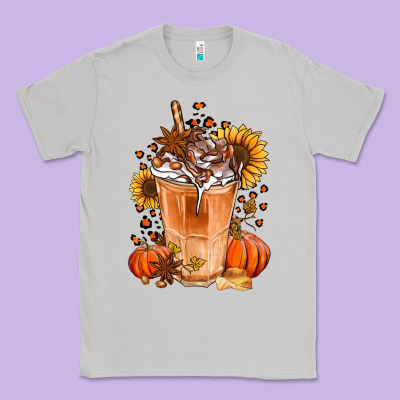 Pumpkin Spice Ice Latte Classic Tee Designed By Jasminsmagicworld