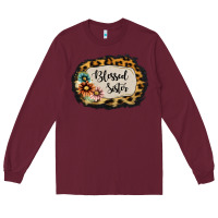 Burgundy Blessed Sister Long Sleeve Tee - Jasminsmagicworld