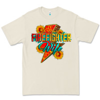 Bone firefighter wife with lightning bolt Premium Tee - Zillion Design Studio