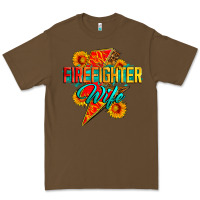 Cacao firefighter wife with lightning bolt Premium Tee - Zillion Design Studio