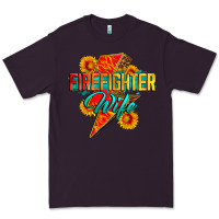 Plum firefighter wife with lightning bolt Premium Tee - Zillion Design Studio