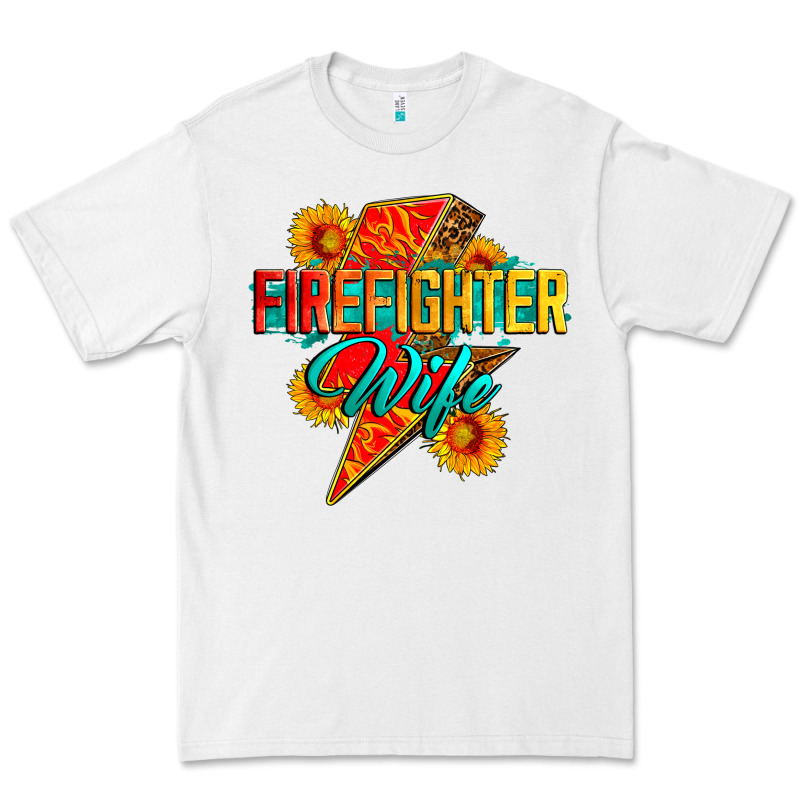 Firefighter Wife With Lightning Bolt Premium Tee by Zillion Design Studio | Teevron