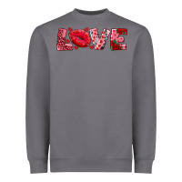 Love With Kiss Heavyweight Sweatshirt | Teevron