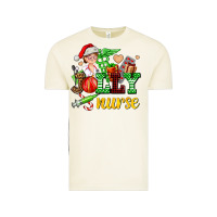 Vintage Arctic jolly nurse with Christmas element Vintage Tee - AdoDesignShop