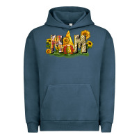 Pigment Midnight Navy Mom gnome sunflower Urban Hoodie - CowGirlArtShop