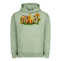 Pigment Oil Green Mom gnome sunflower Urban Hoodie - CowGirlArtShop