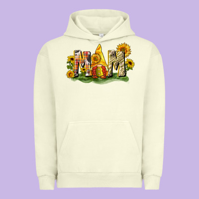 Mom Gnome Sunflower Urban Hoodie Designed By Cowgirlartshop
