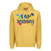 Antique Gold i am ausome Premium Hoodie - JahusDesignShop