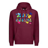 Burgundy i am ausome Premium Hoodie - JahusDesignShop