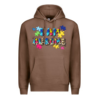 Chestnut i am ausome Premium Hoodie - JahusDesignShop