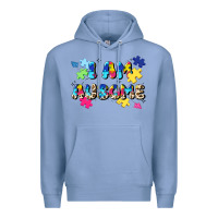 Colony Blue i am ausome Premium Hoodie - JahusDesignShop
