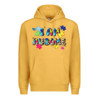 Mustard i am ausome Premium Hoodie - JahusDesignShop